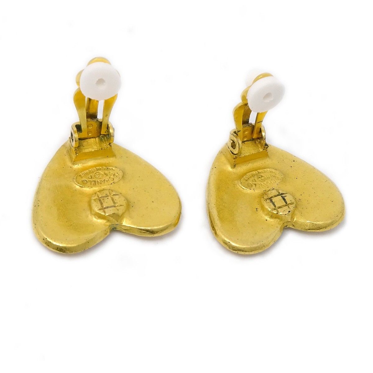 Chanel Chanel Vintage CC Heart Clip-On Metal Size ONE SIZE - 2 Thumbnail