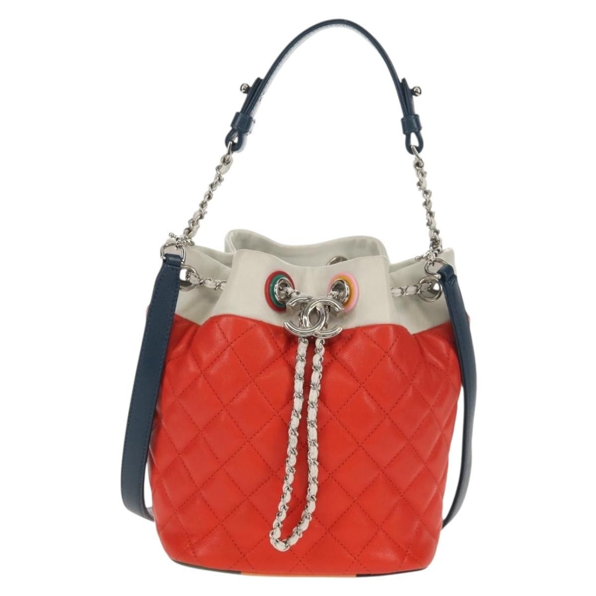 Chanel Chanel Cuba Drawstring Bucket Bag Quilted Lambskin Size ONE SIZE - 20 Thumbnail