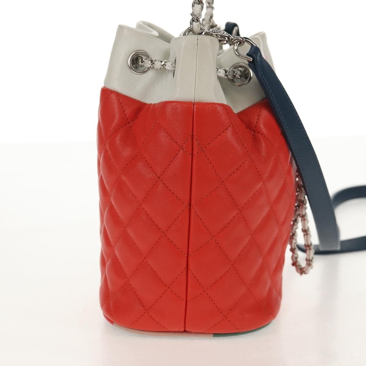 Chanel Chanel Cuba Drawstring Bucket Bag Quilted Lambskin Size ONE SIZE - 4 Thumbnail