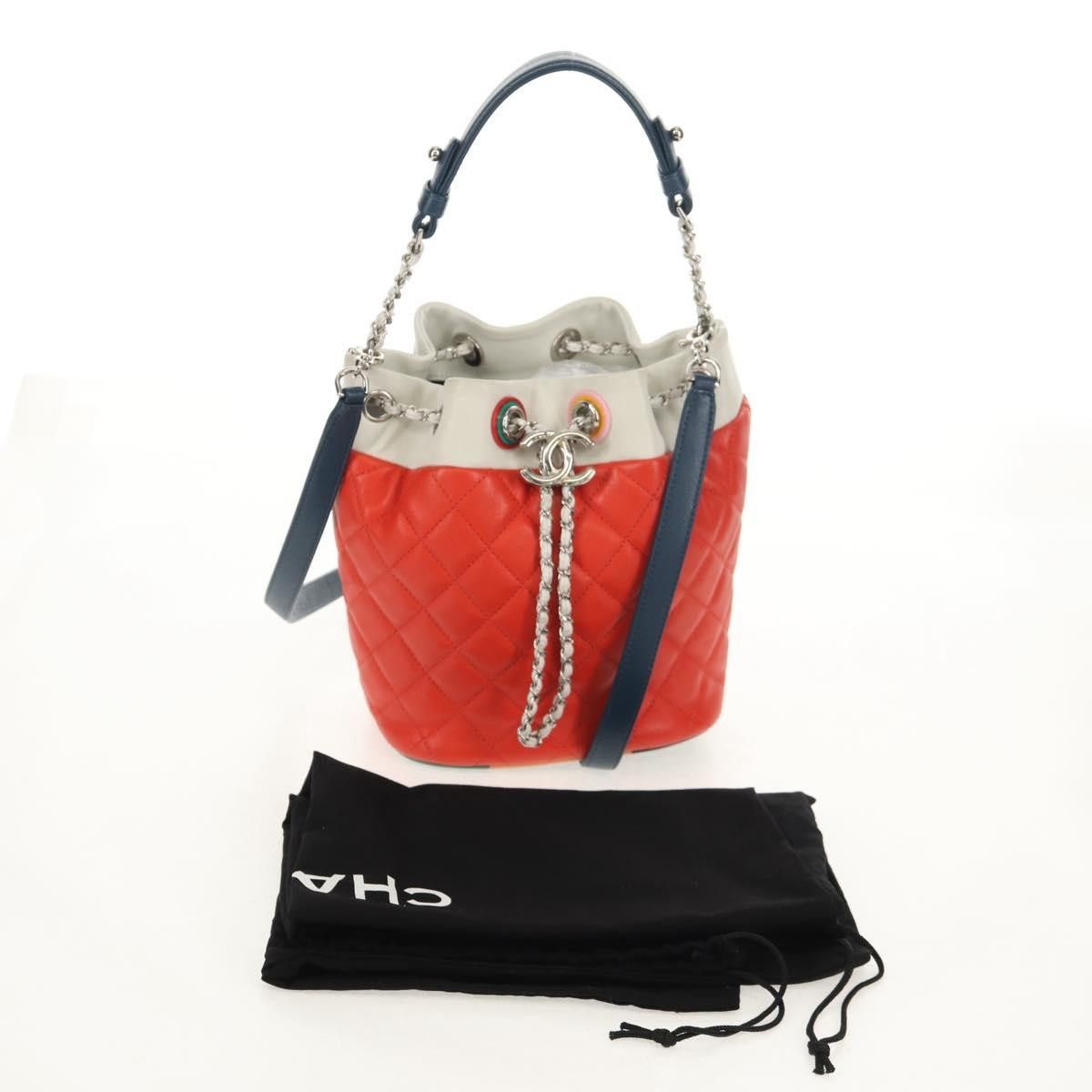 Chanel Chanel Cuba Drawstring Bucket Bag Quilted Lambskin Size ONE SIZE - 18 Thumbnail