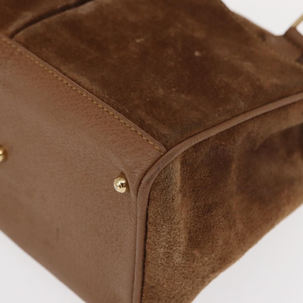 Gucci Gucci Vintage Bamboo Front Pocket Tote Suede Size ONE SIZE - 9 Thumbnail