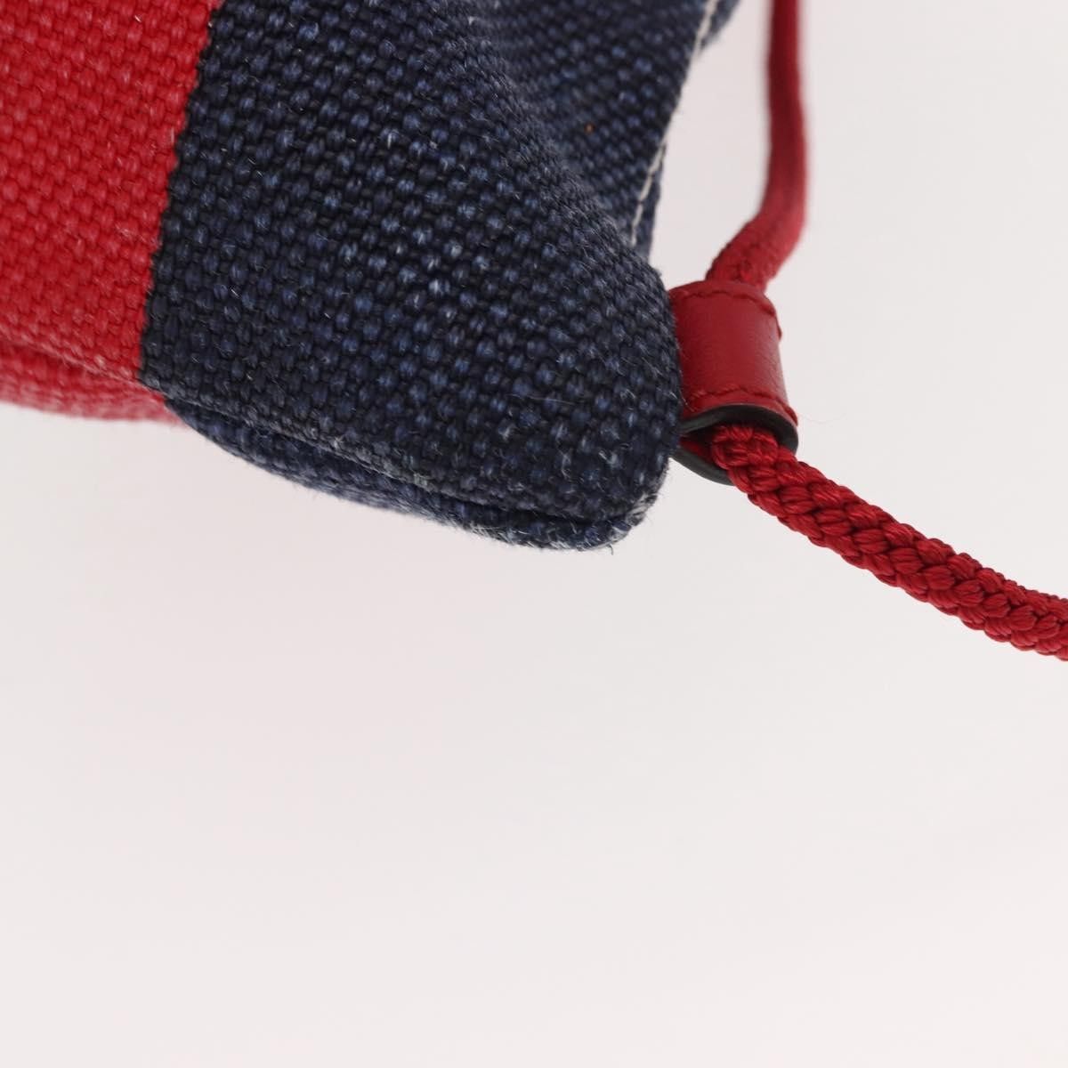 Gucci Gucci Logo Drawstring Backpack Striped Canvas Size ONE SIZE - 9 Thumbnail