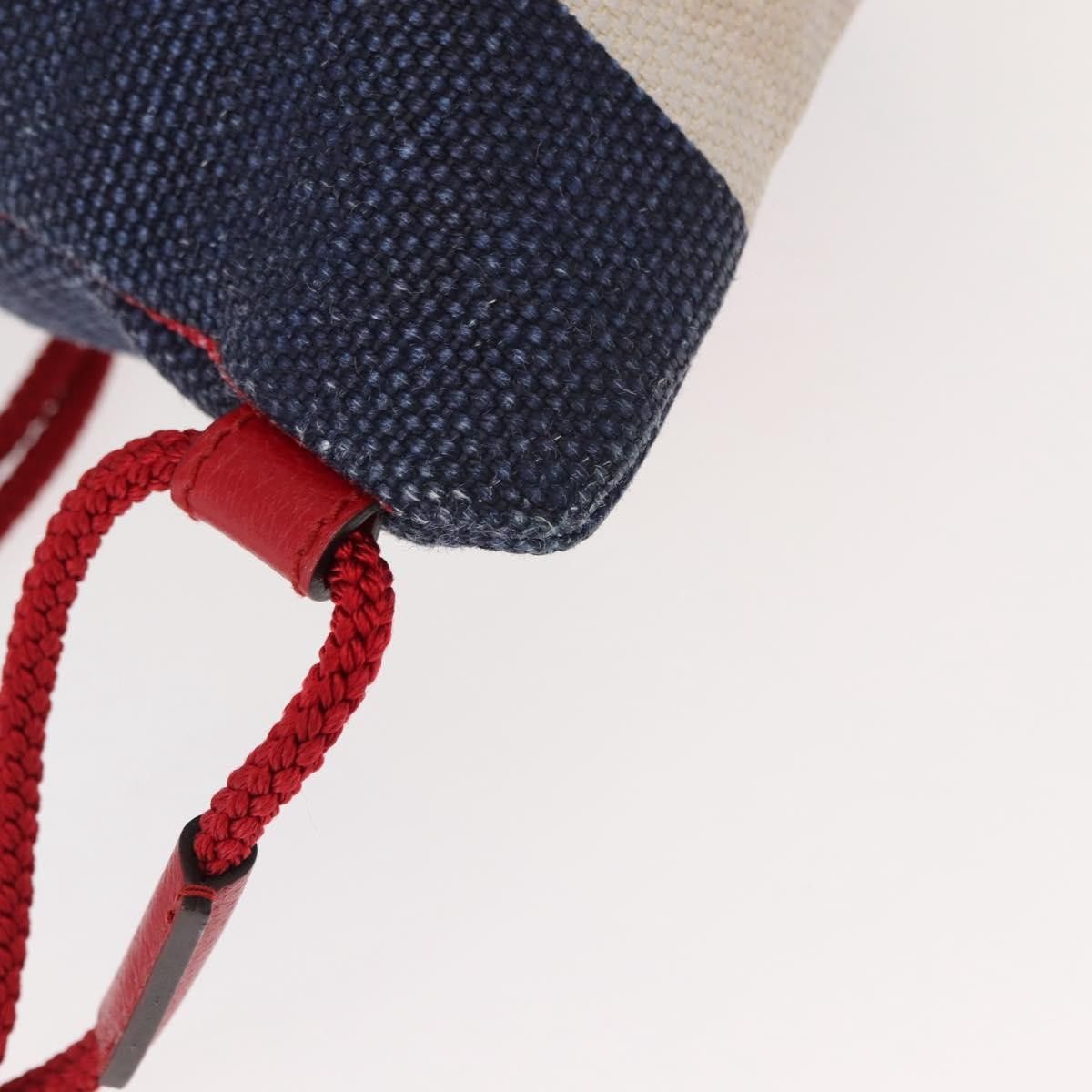Gucci Gucci Logo Drawstring Backpack Striped Canvas Size ONE SIZE - 10 Thumbnail
