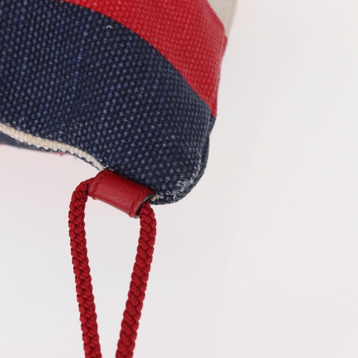 Gucci Gucci Logo Drawstring Backpack Striped Canvas Size ONE SIZE - 12 Thumbnail