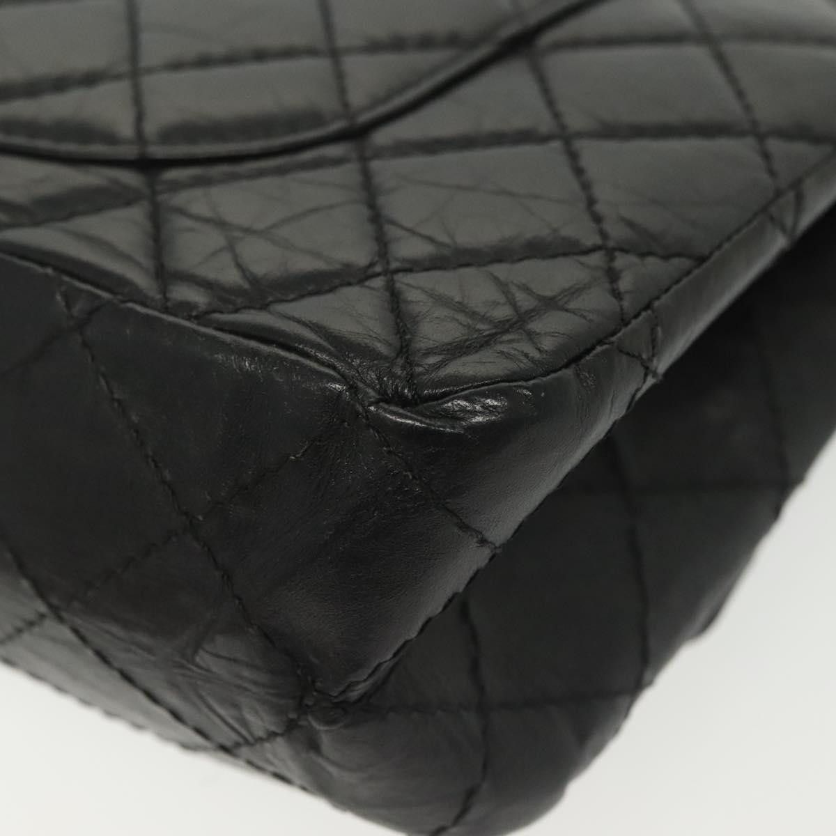 Chanel Chanel So Black Reissue 2.55 Flap Bag Quilted Leather Size ONE SIZE - 12 Thumbnail