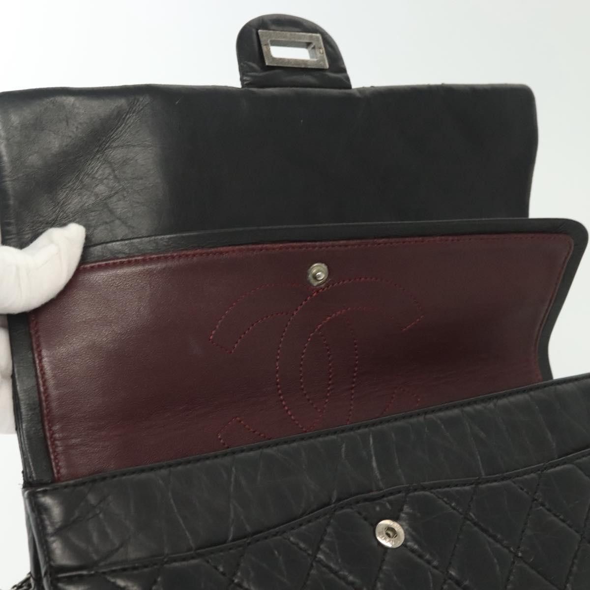 Chanel Chanel So Black Reissue 2.55 Flap Bag Quilted Leather Size ONE SIZE - 18 Thumbnail