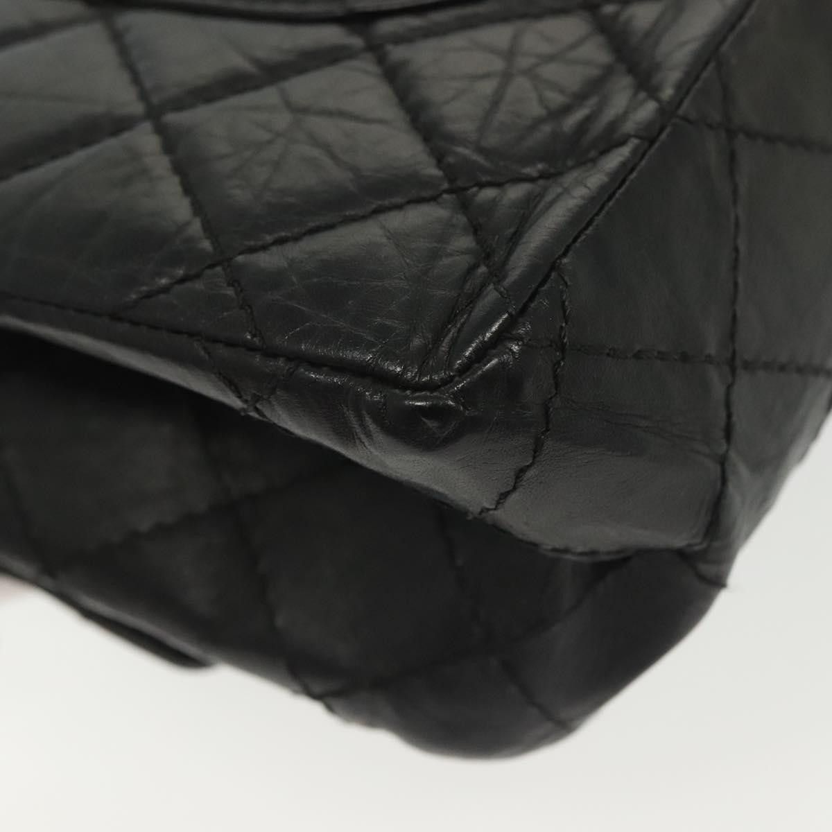 Chanel Chanel So Black Reissue 2.55 Flap Bag Quilted Leather Size ONE SIZE - 11 Thumbnail