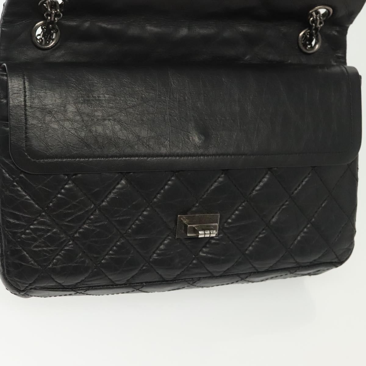 Chanel Chanel So Black Reissue 2.55 Flap Bag Quilted Leather Size ONE SIZE - 17 Thumbnail