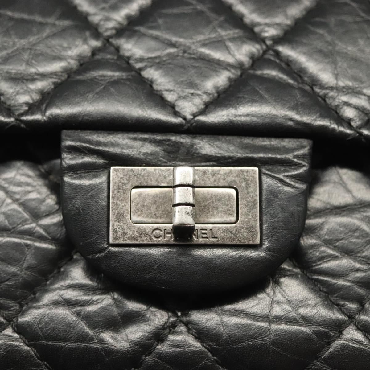Chanel Chanel So Black Reissue 2.55 Flap Bag Quilted Leather Size ONE SIZE - 14 Thumbnail