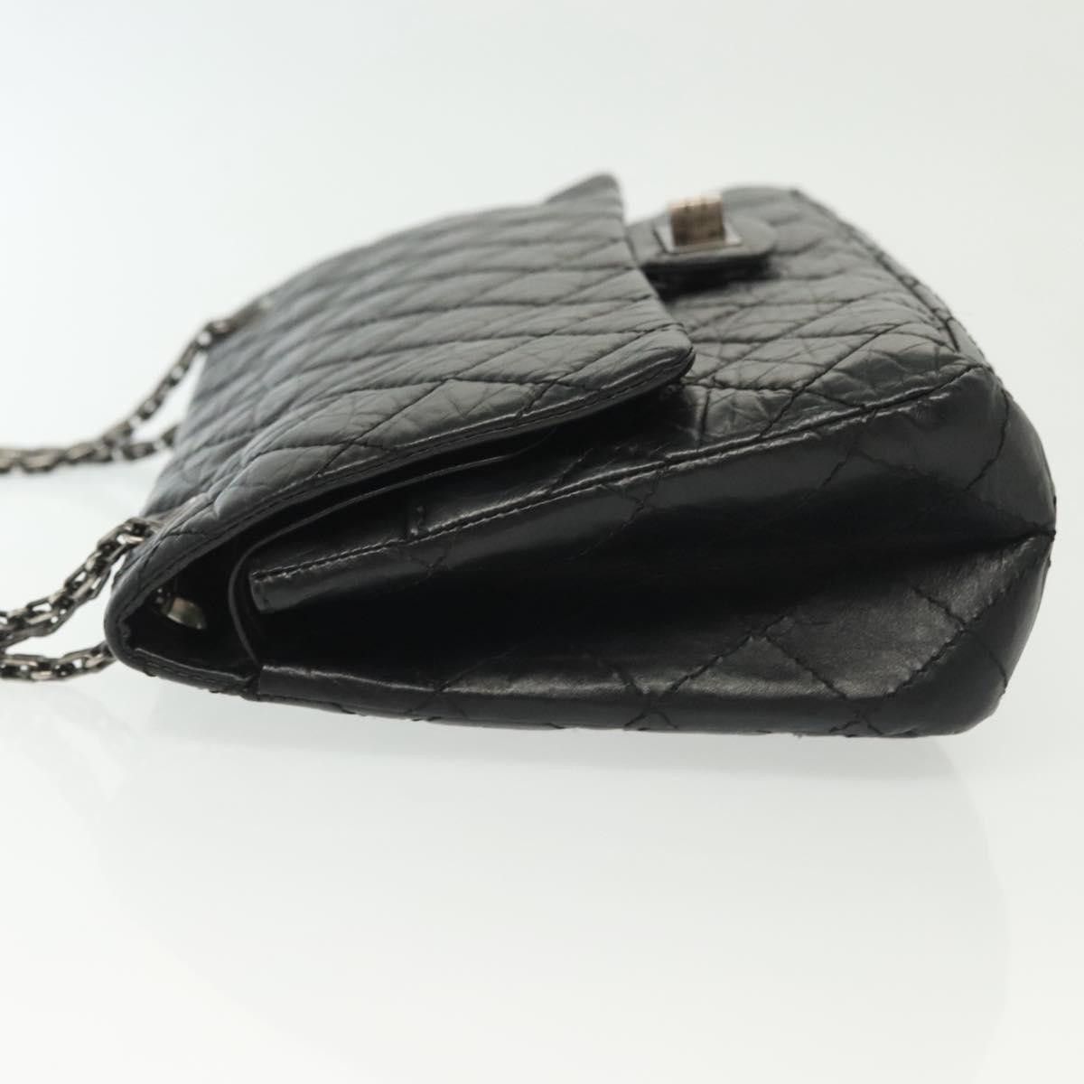 Chanel Chanel So Black Reissue 2.55 Flap Bag Quilted Leather Size ONE SIZE - 4 Thumbnail