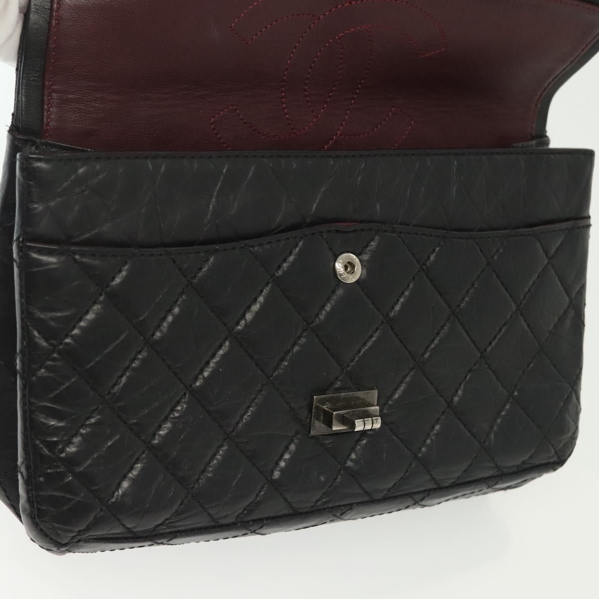 Chanel Chanel So Black Reissue 2.55 Flap Bag Quilted Leather Size ONE SIZE - 19 Thumbnail