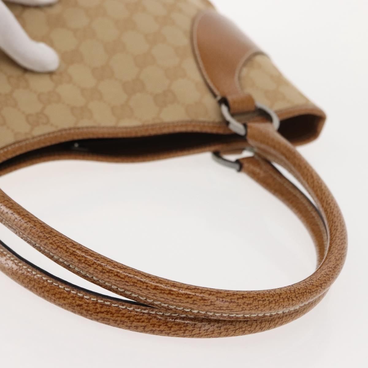 Gucci Gucci Vintage Ring Tote GG Canvas with Leather Size ONE SIZE - 8 Thumbnail