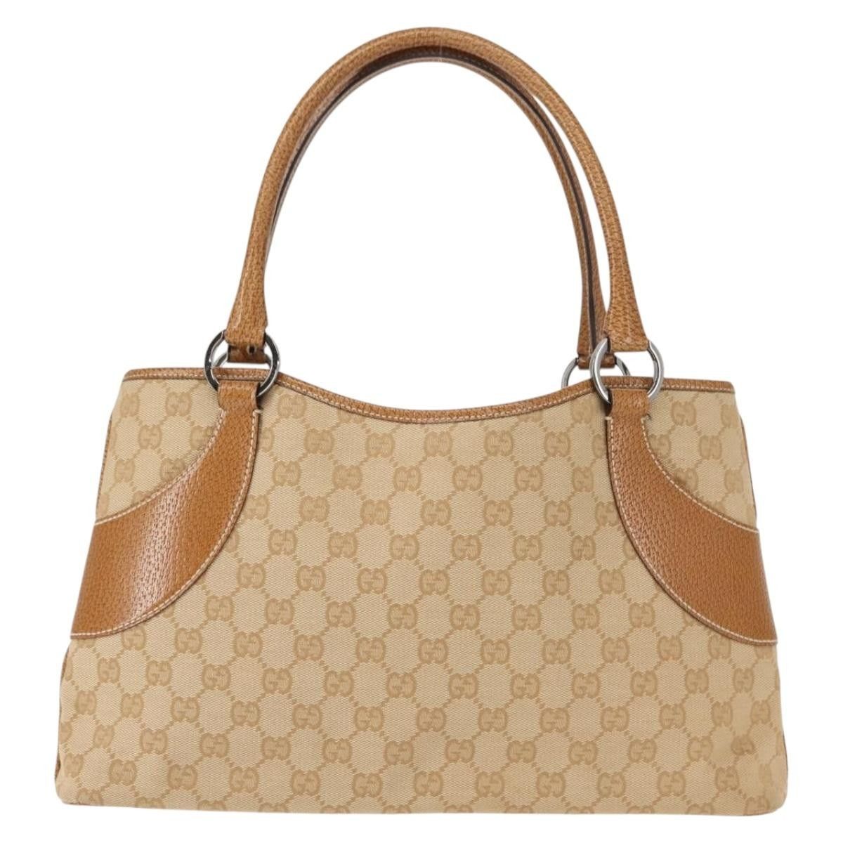 Gucci Gucci Vintage Ring Tote GG Canvas with Leather Size ONE SIZE - 18 Thumbnail