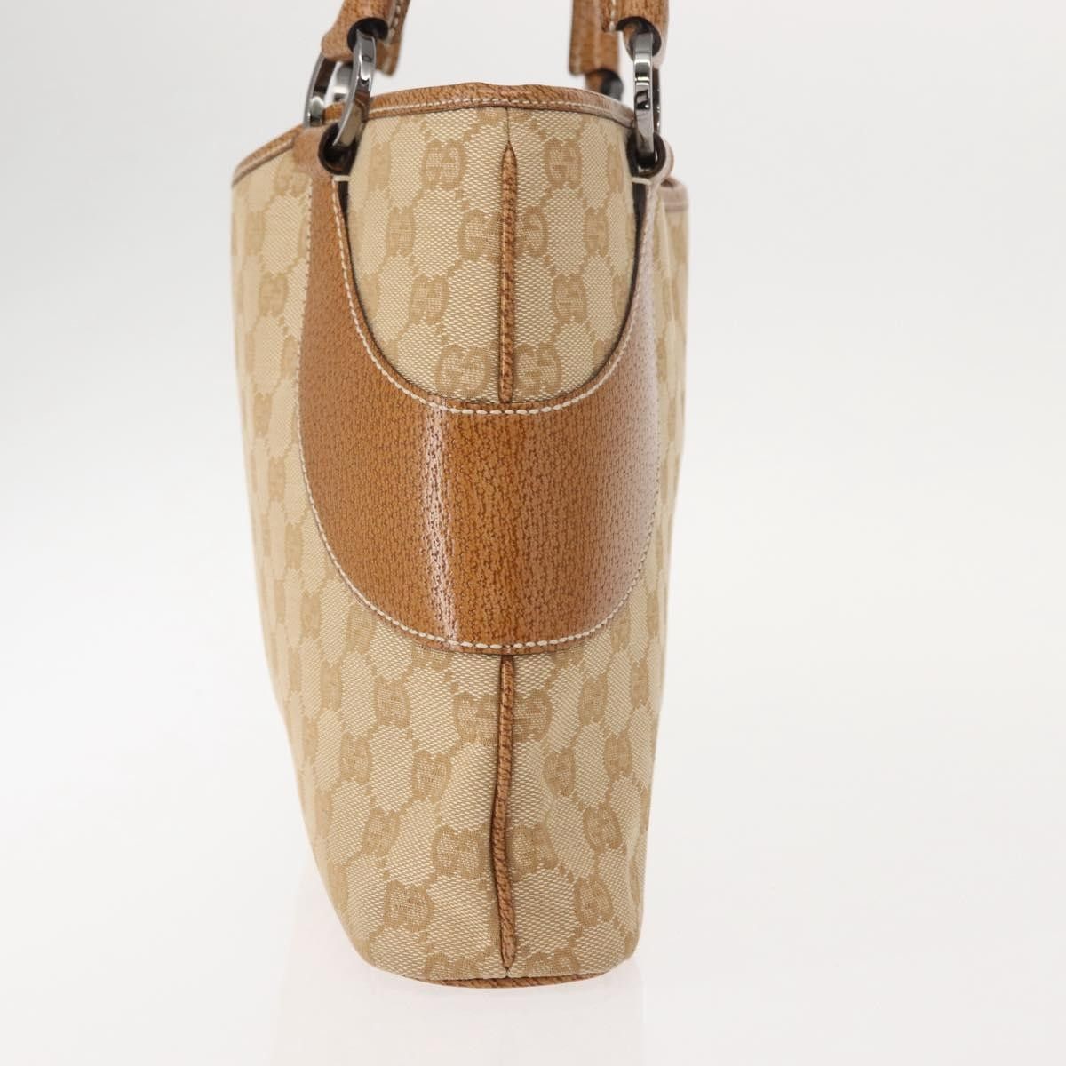 Gucci Gucci Vintage Ring Tote GG Canvas with Leather Size ONE SIZE - 4 Thumbnail