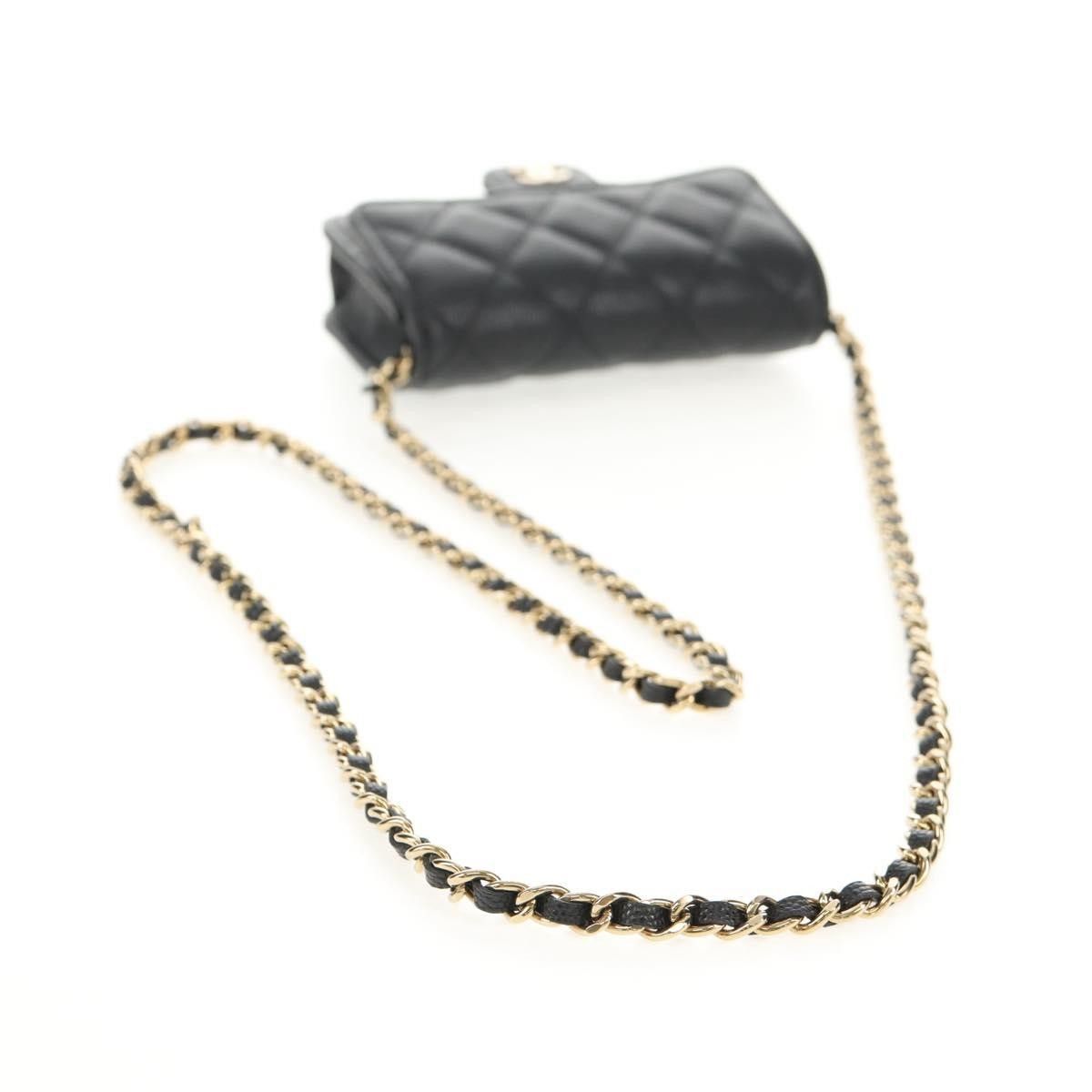 Chanel Chanel Classic Flap Clutch with Chain Quilted Caviar Size ONE SIZE - 13 Thumbnail