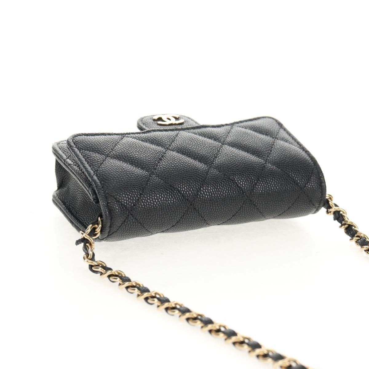 Chanel Chanel Classic Flap Clutch with Chain Quilted Caviar Size ONE SIZE - 20 Thumbnail