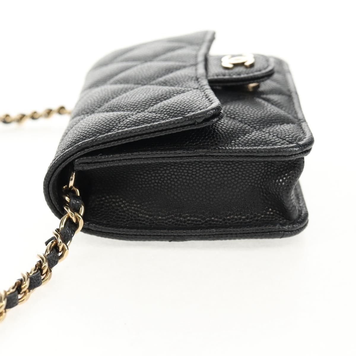 Chanel Chanel Classic Flap Clutch with Chain Quilted Caviar Size ONE SIZE - 3 Thumbnail