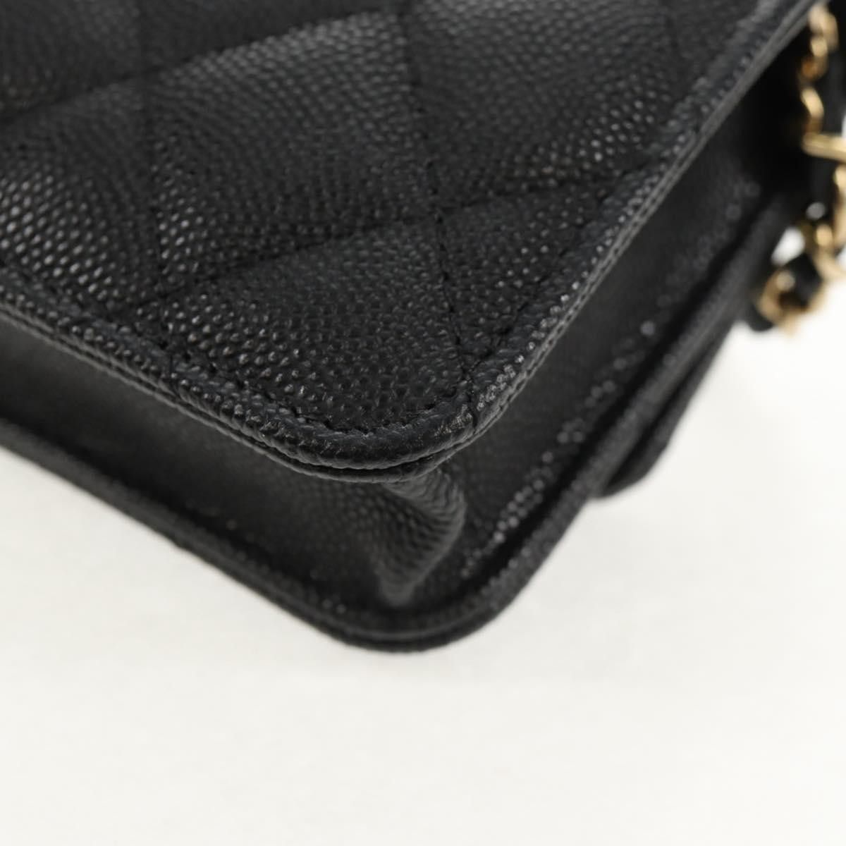 Chanel Chanel Classic Flap Clutch with Chain Quilted Caviar Size ONE SIZE - 12 Thumbnail
