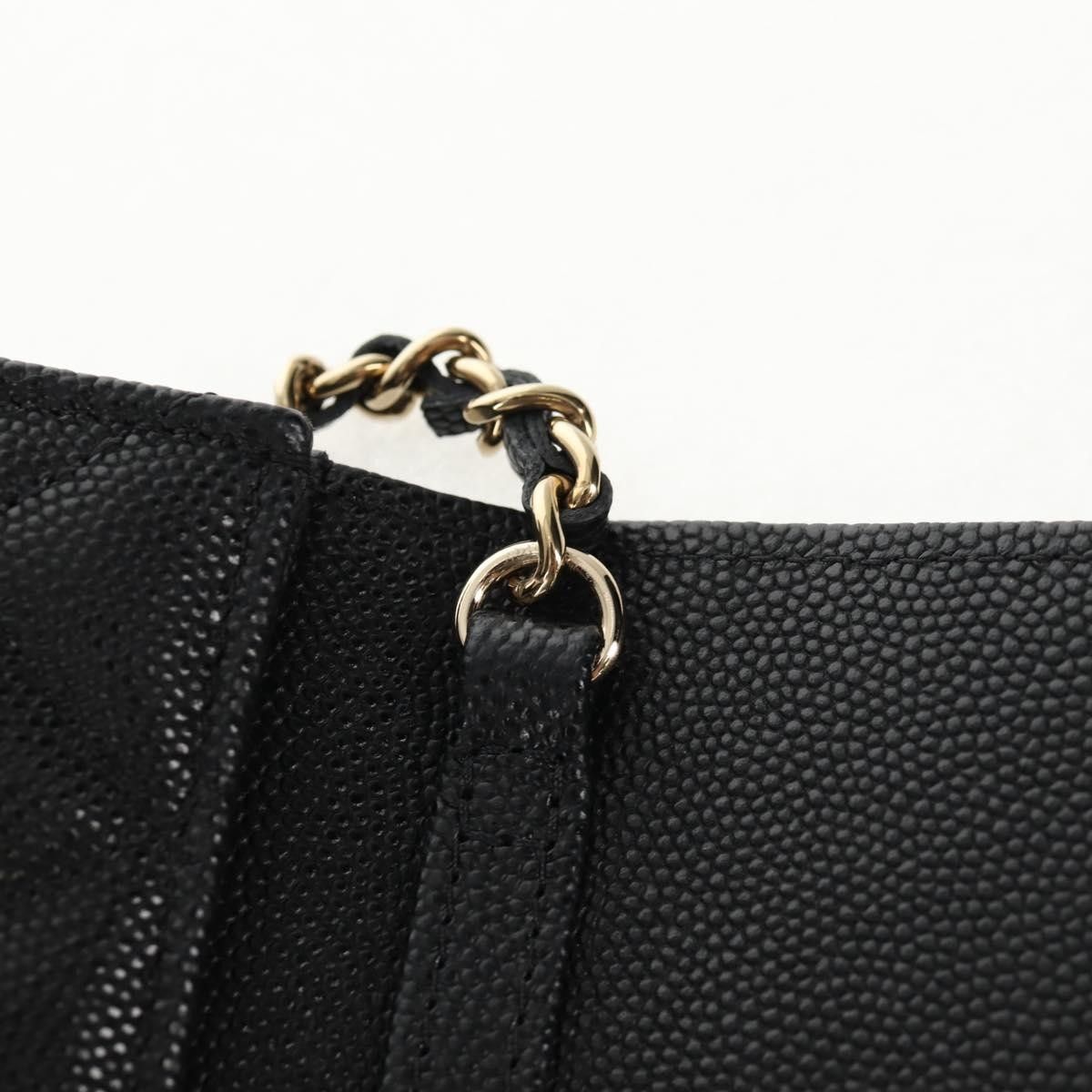 Chanel Chanel Classic Flap Clutch with Chain Quilted Caviar Size ONE SIZE - 15 Thumbnail