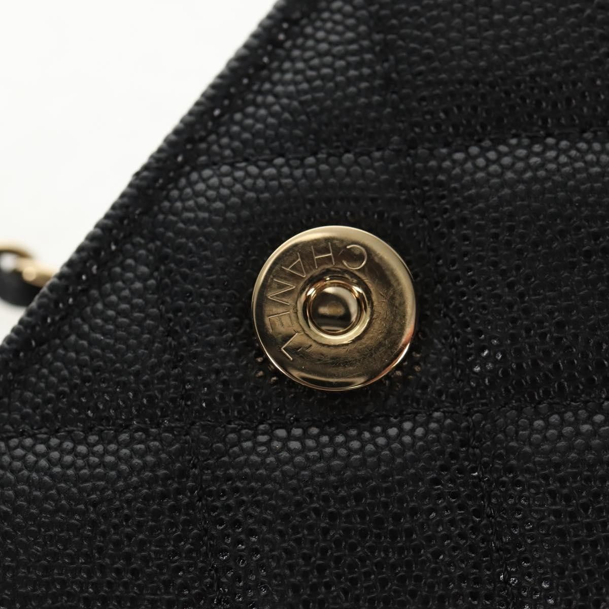 Chanel Chanel Classic Flap Clutch with Chain Quilted Caviar Size ONE SIZE - 14 Thumbnail