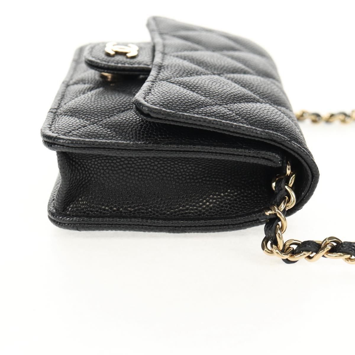 Chanel Chanel Classic Flap Clutch with Chain Quilted Caviar Size ONE SIZE - 4 Thumbnail