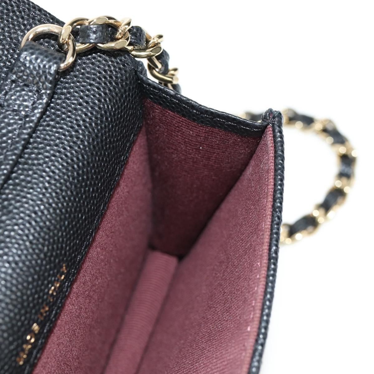 Chanel Chanel Classic Flap Clutch with Chain Quilted Caviar Size ONE SIZE - 22 Thumbnail