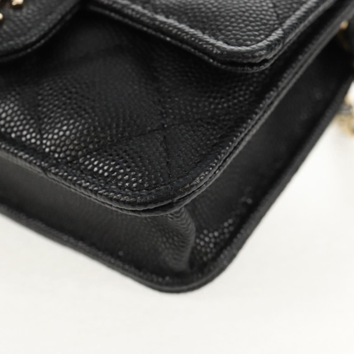 Chanel Chanel Classic Flap Clutch with Chain Quilted Caviar Size ONE SIZE - 10 Thumbnail