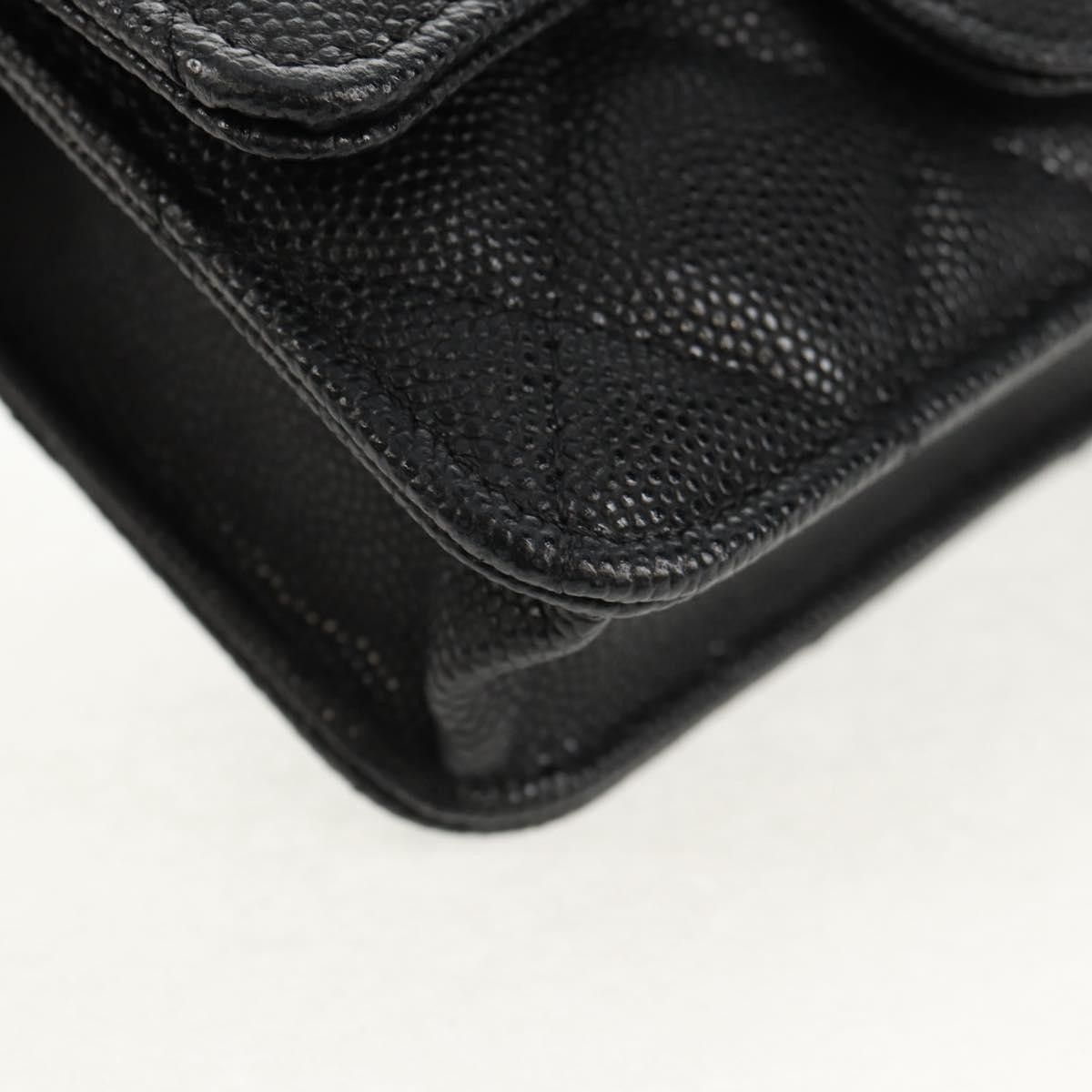 Chanel Chanel Classic Flap Clutch with Chain Quilted Caviar Size ONE SIZE - 9 Thumbnail