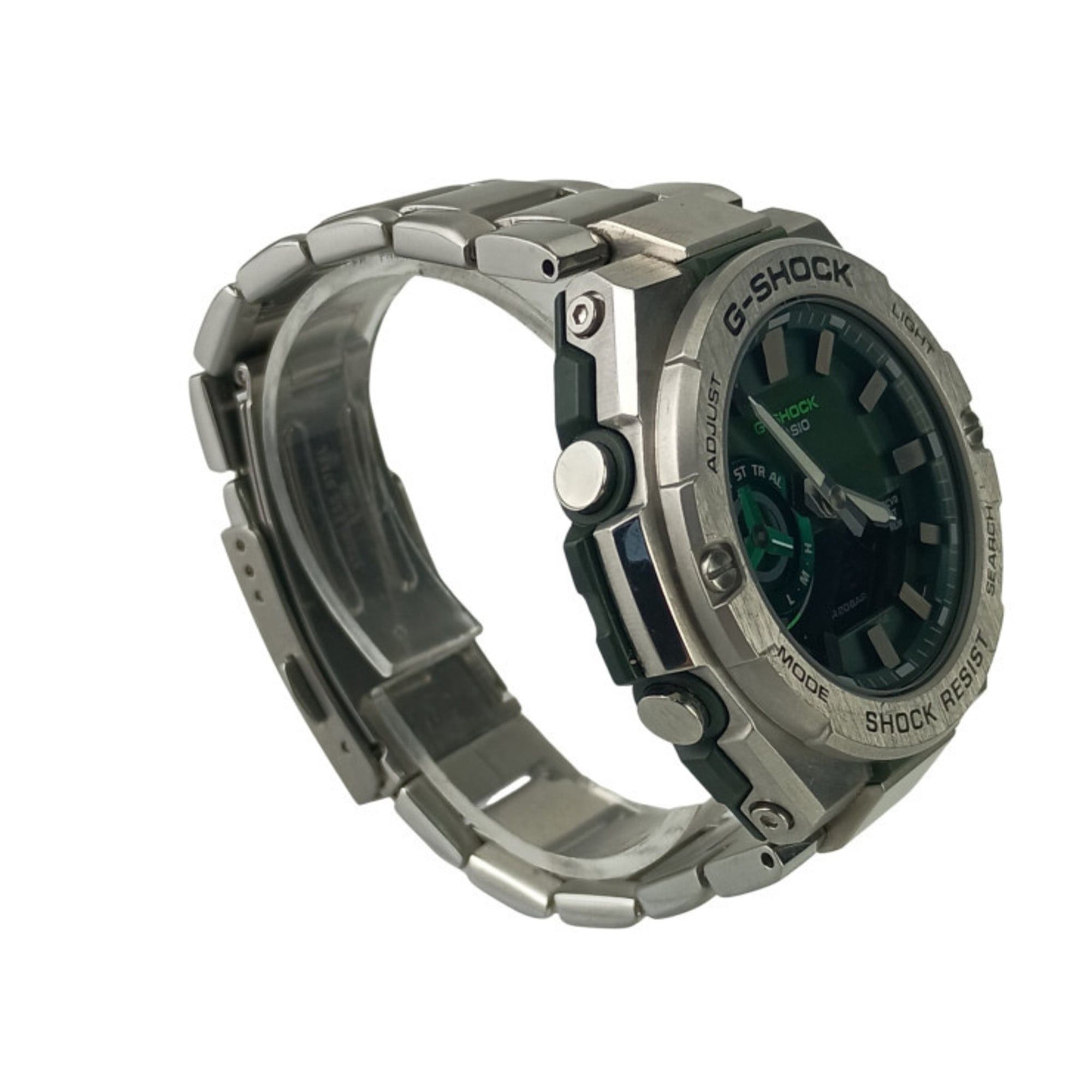 Casio CASIO GSHOCK GSTEEL GSTB500 Series Watch (GSTB500AD3AJF) Khaki Dial Silver Resin/Stainless Steel Men's Size ONE SIZE - 3 Thumbnail