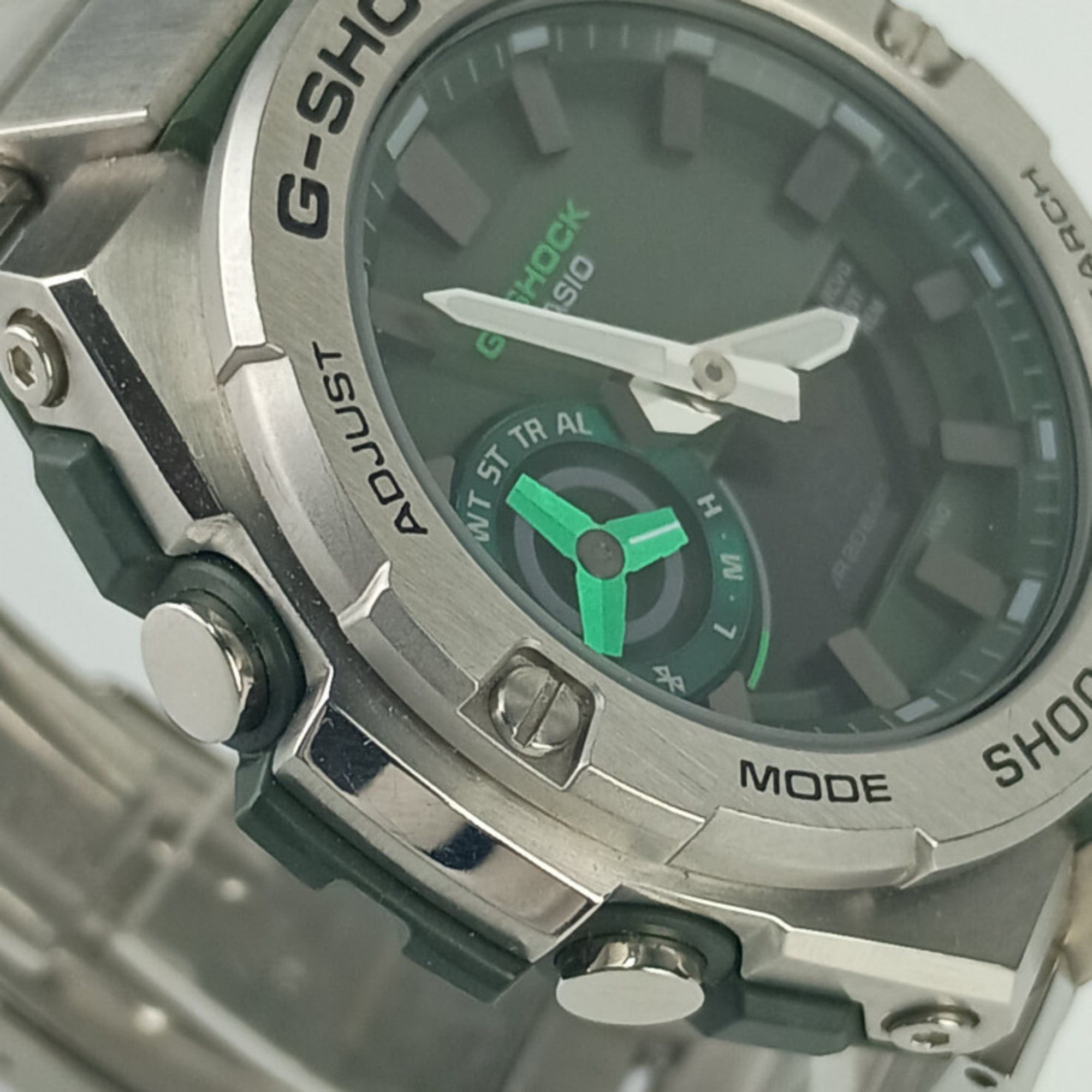 Casio CASIO GSHOCK GSTEEL GSTB500 Series Watch (GSTB500AD3AJF) Khaki Dial Silver Resin/Stainless Steel Men's Size ONE SIZE - 5 Thumbnail