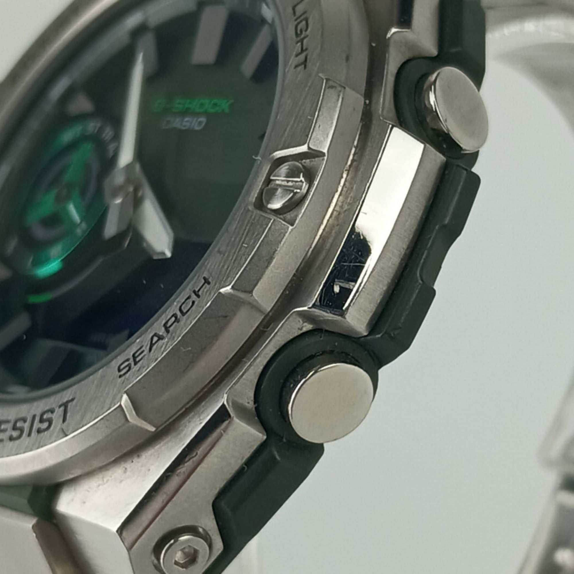 Casio CASIO GSHOCK GSTEEL GSTB500 Series Watch (GSTB500AD3AJF) Khaki Dial Silver Resin/Stainless Steel Men's Size ONE SIZE - 4 Thumbnail