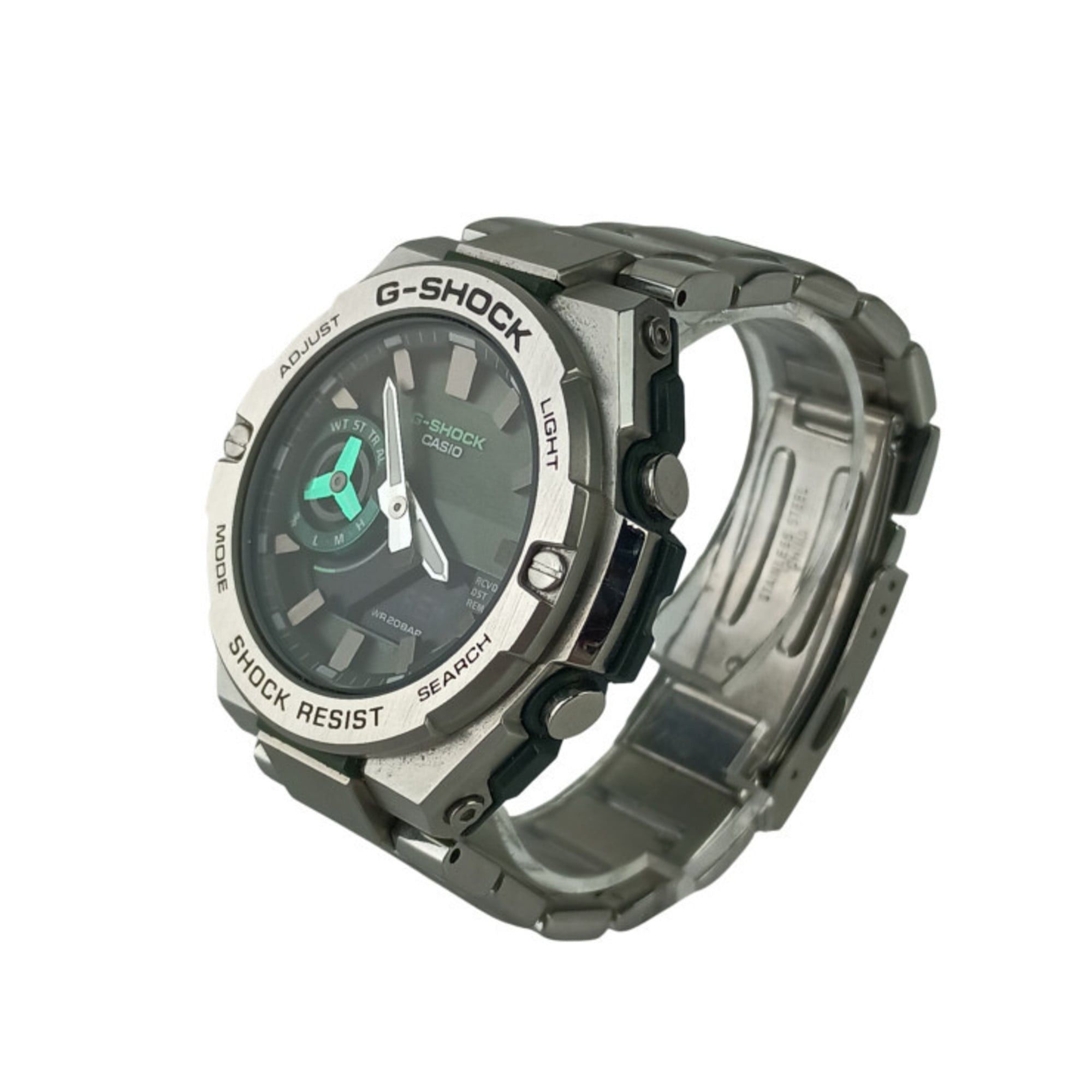 Casio CASIO GSHOCK GSTEEL GSTB500 Series Watch (GSTB500AD3AJF) Khaki Dial Silver Resin/Stainless Steel Men's Size ONE SIZE - 2 Thumbnail