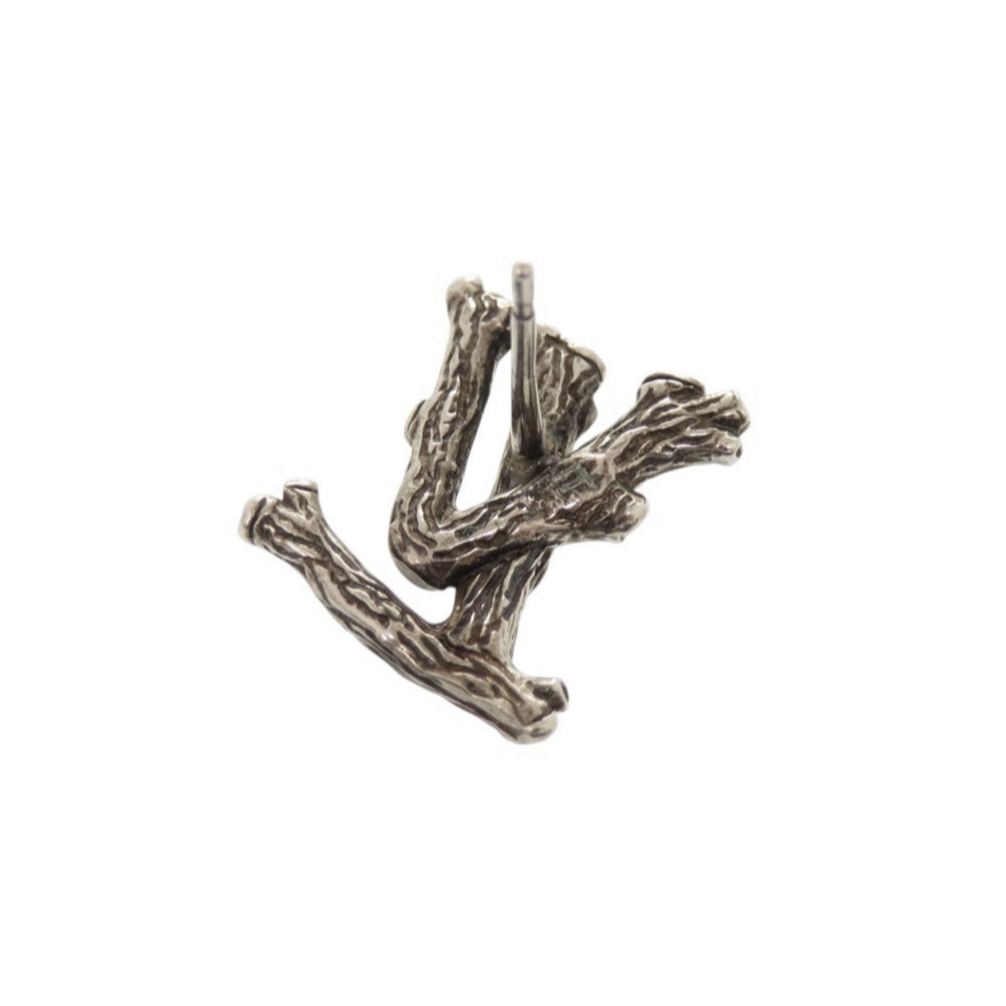 Louis Vuitton Louis Vuitton Boucle LV Wood MP2783 Metal Silver Earrings 0667 LOUIS VUITTON Size ONE SIZE - 5 Thumbnail