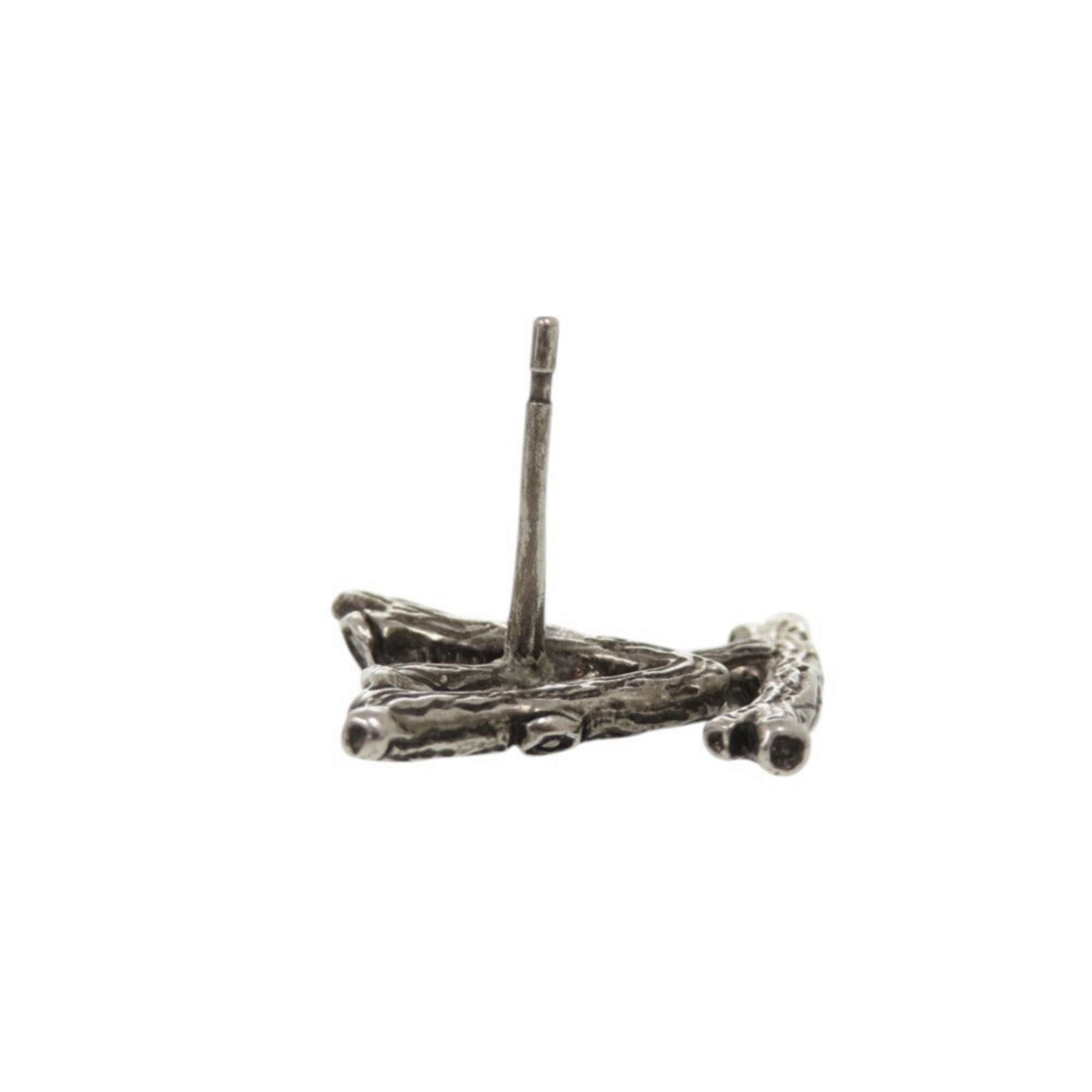 Louis Vuitton Louis Vuitton Boucle LV Wood MP2783 Metal Silver Earrings 0667 LOUIS VUITTON Size ONE SIZE - 6 Thumbnail