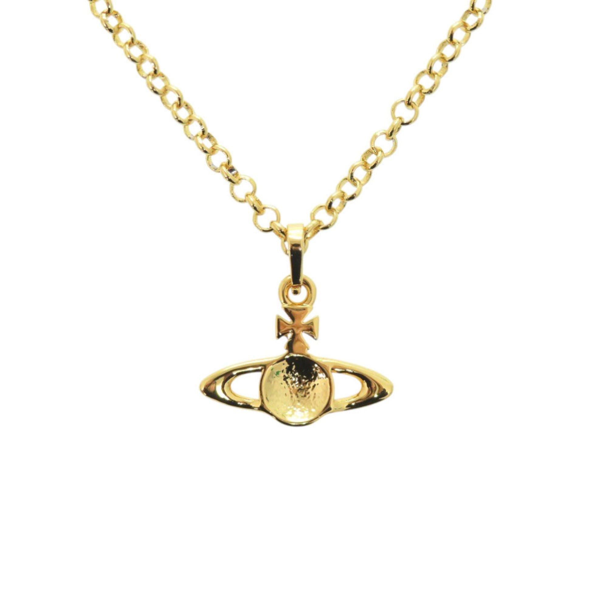 Vivienne Westwood Like new Vivienne Westwood Orb Rhinestone/Metal Gold Necklace 1960 Size ONE SIZE - 2 Thumbnail