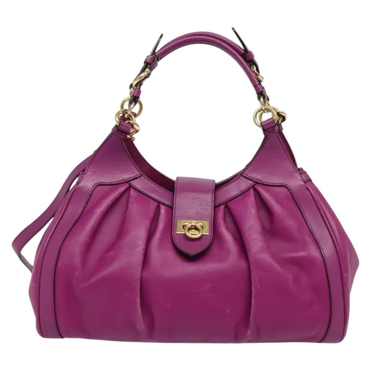 Salvatore Ferragamo Salvatore Ferragamo Annabell Tote Leather Size ONE SIZE - 19 Thumbnail