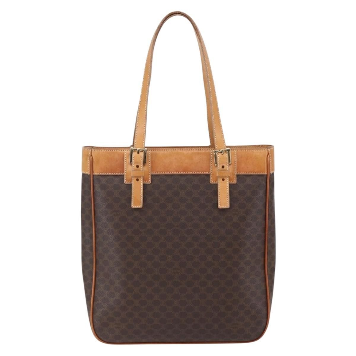 Celine Celine Vintage Macadam Handbag Canvas and Leather Size ONE SIZE - 2 Thumbnail