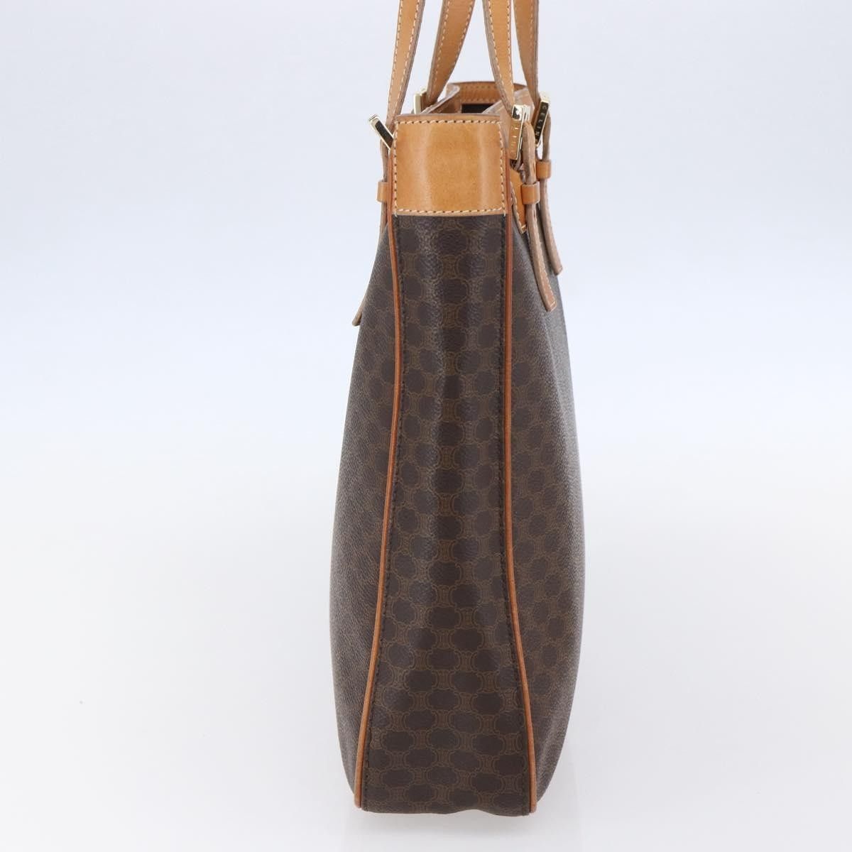 Celine Celine Vintage Macadam Handbag Canvas and Leather Size ONE SIZE - 4 Thumbnail
