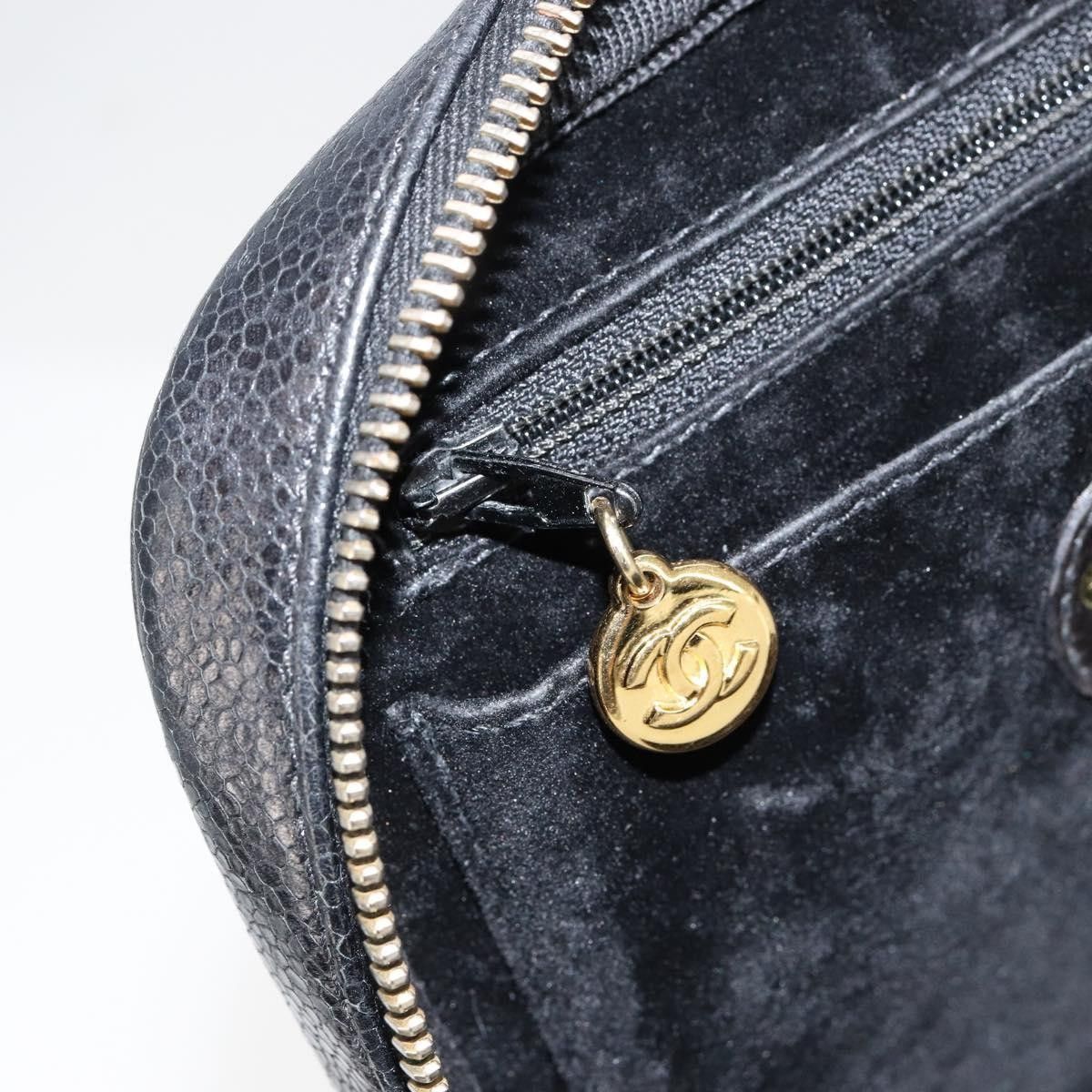 Chanel Chanel Vintage Timeless Zip Around Vanity Case Caviar Size ONE SIZE - 19 Thumbnail