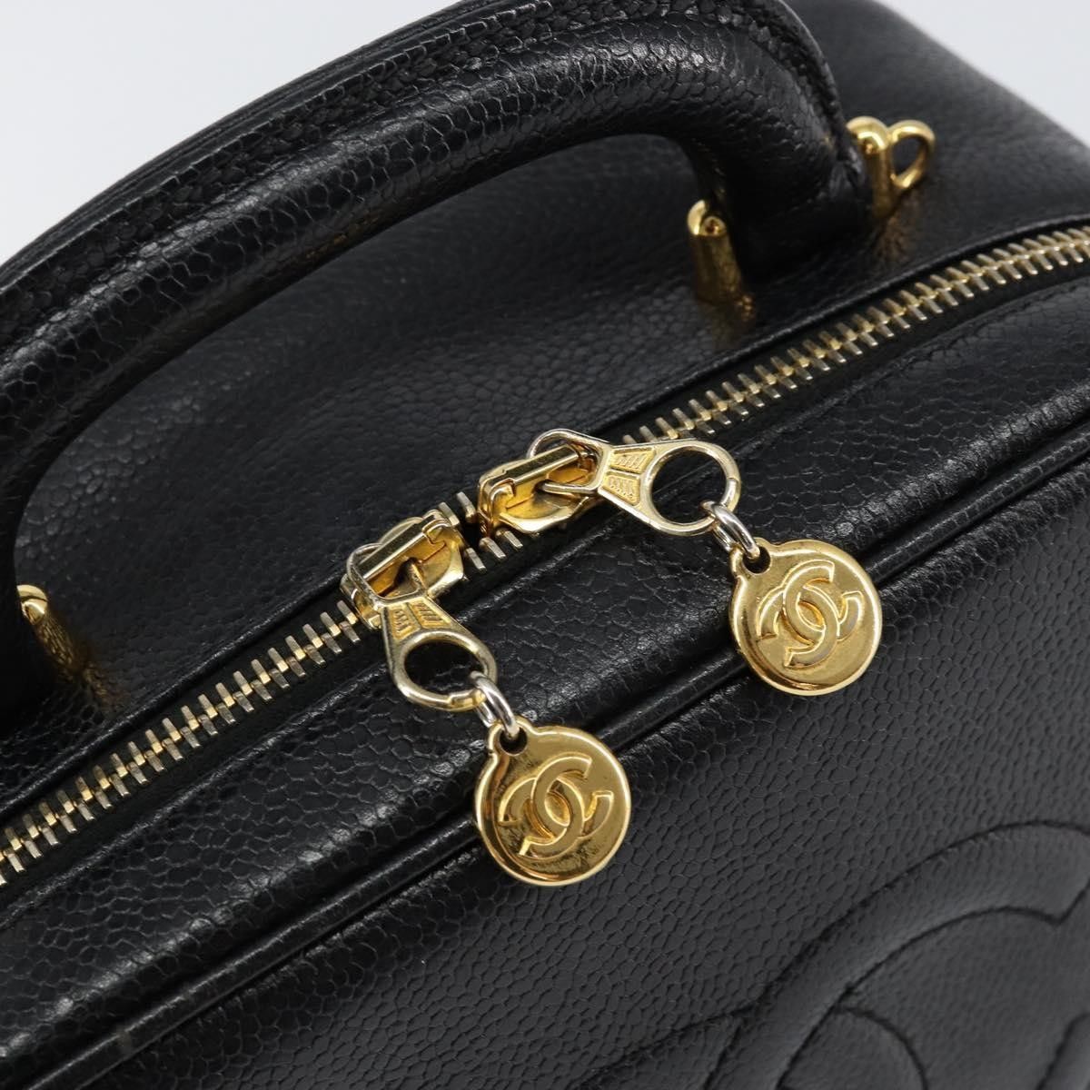 Chanel Chanel Vintage Timeless Zip Around Vanity Case Caviar Size ONE SIZE - 13 Thumbnail