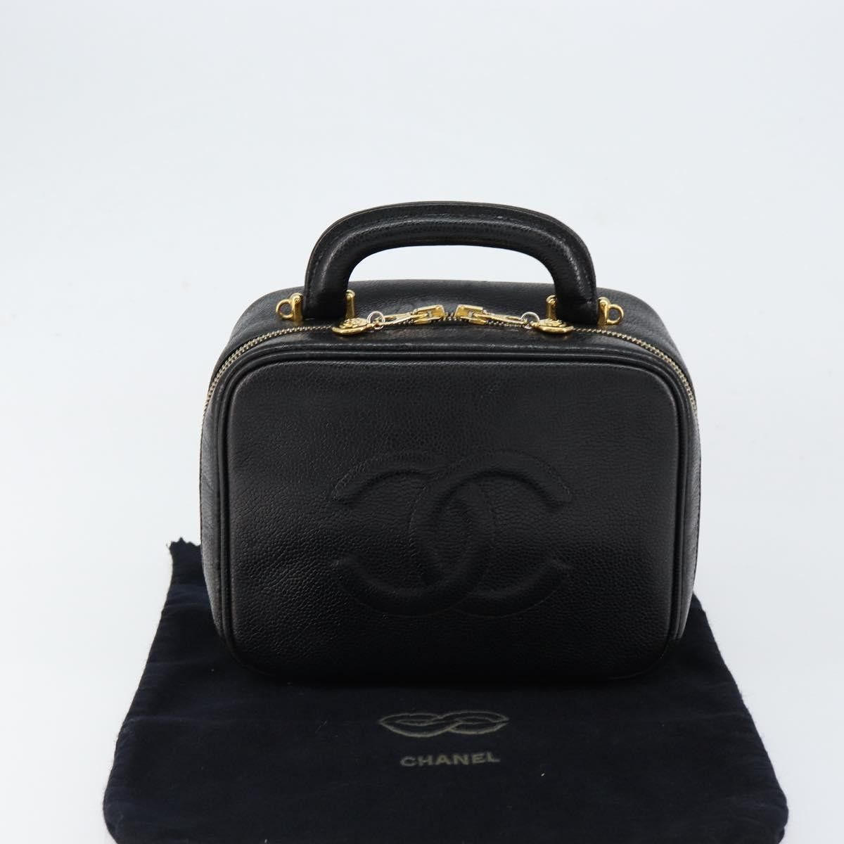 Chanel Chanel Vintage Timeless Zip Around Vanity Case Caviar Size ONE SIZE - 15 Thumbnail