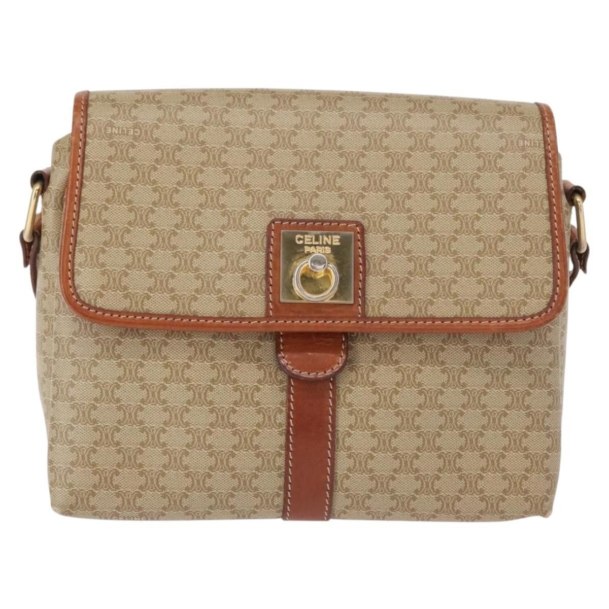 Celine Celine Vintage Macadam Shoulder Bag Canvas and Leather Size ONE SIZE - 19 Thumbnail