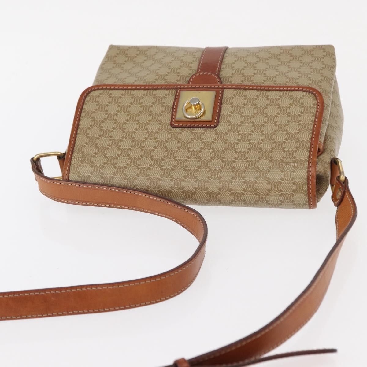 Celine Celine Vintage Macadam Shoulder Bag Canvas and Leather Size ONE SIZE - 16 Thumbnail