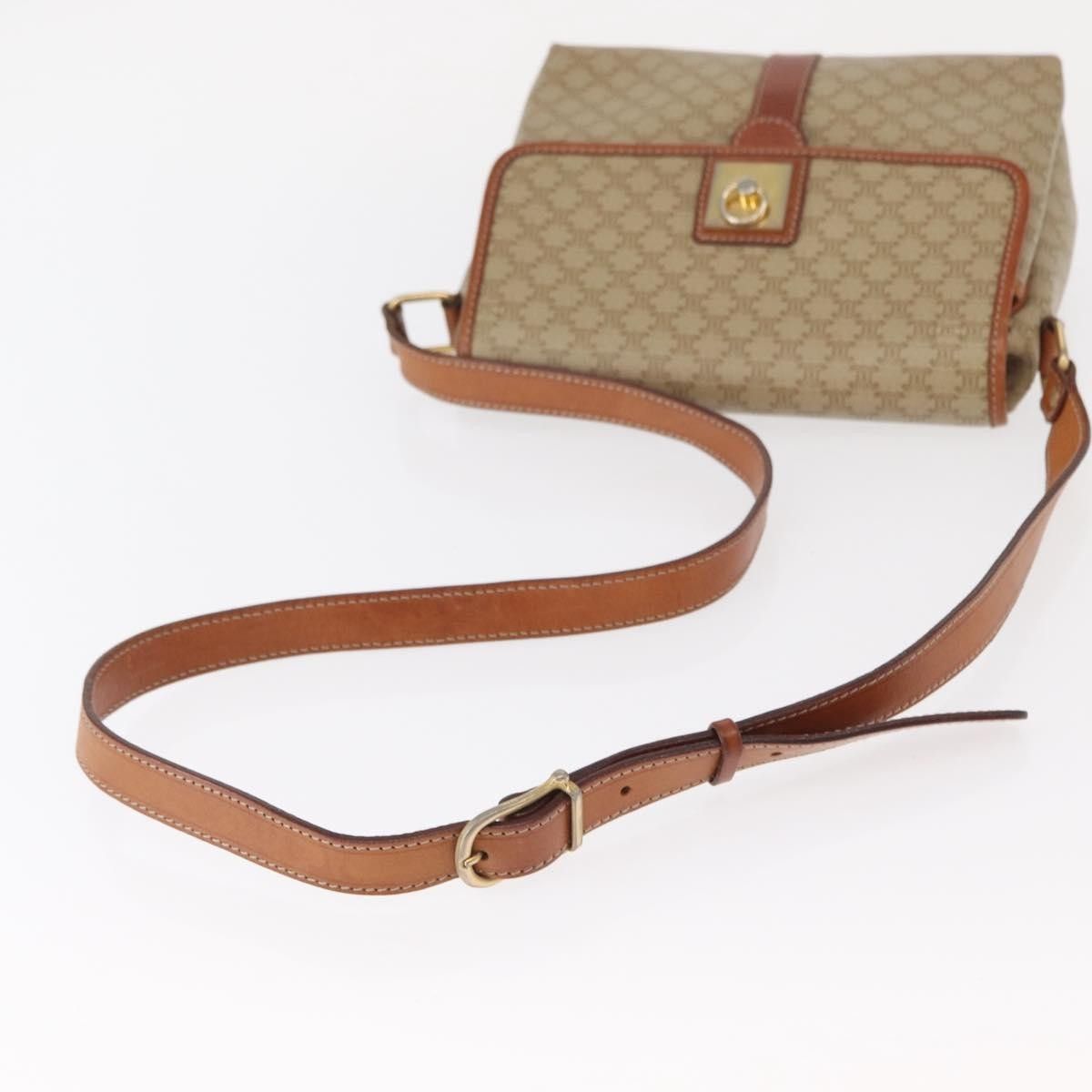 Celine Celine Vintage Macadam Shoulder Bag Canvas and Leather Size ONE SIZE - 8 Thumbnail