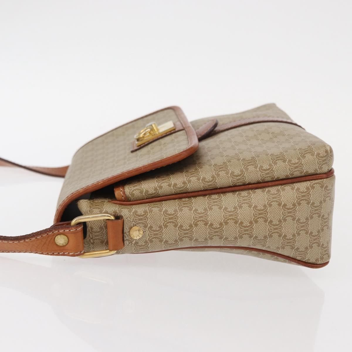 Celine Celine Vintage Macadam Shoulder Bag Canvas and Leather Size ONE SIZE - 4 Thumbnail