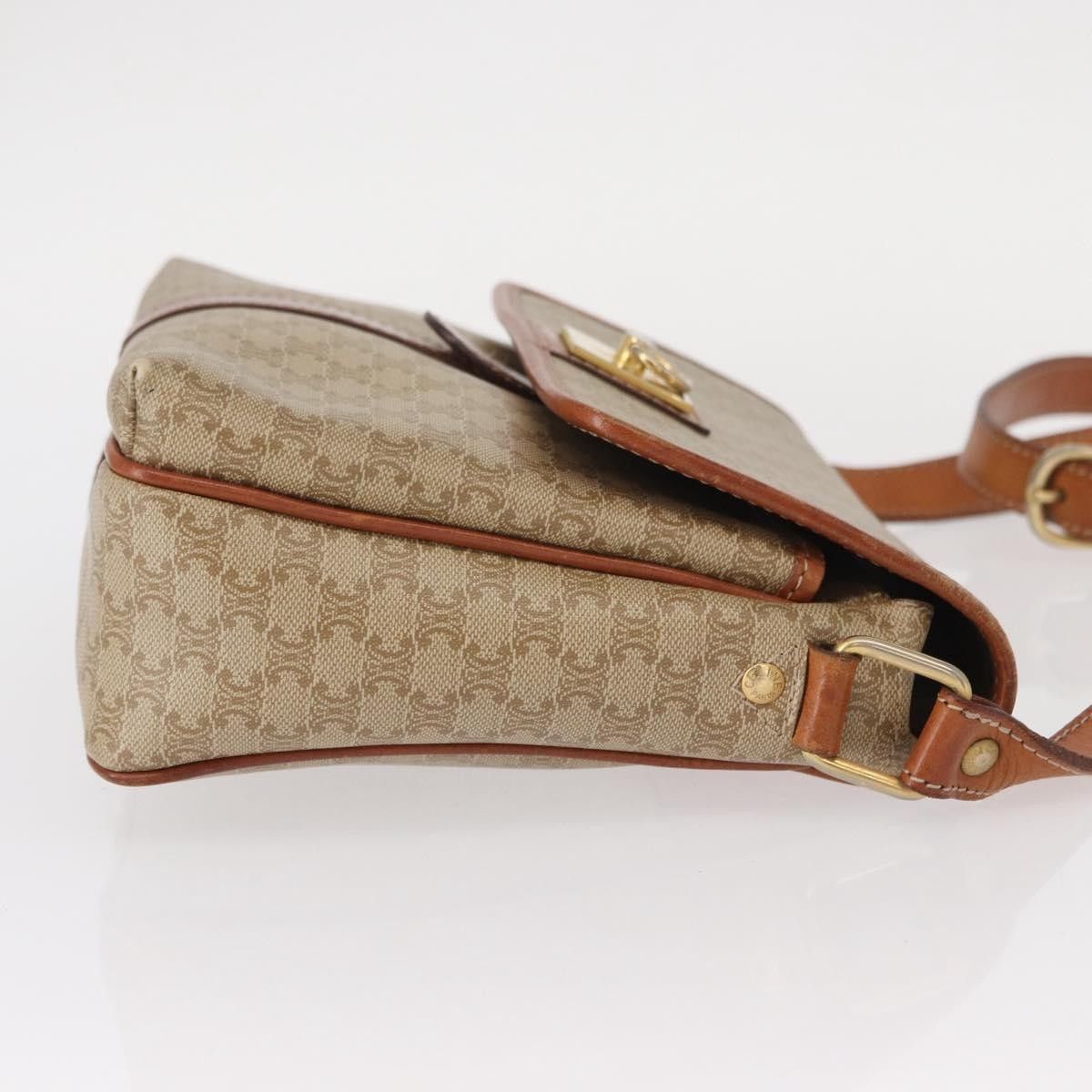 Celine Celine Vintage Macadam Shoulder Bag Canvas and Leather Size ONE SIZE - 3 Thumbnail