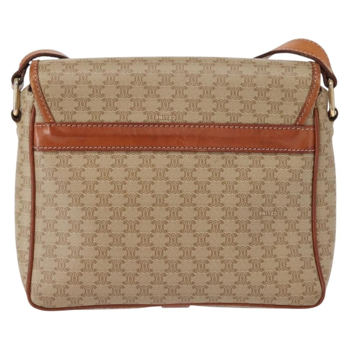 Celine Celine Vintage Macadam Shoulder Bag Canvas and Leather Size ONE SIZE - 2 Thumbnail
