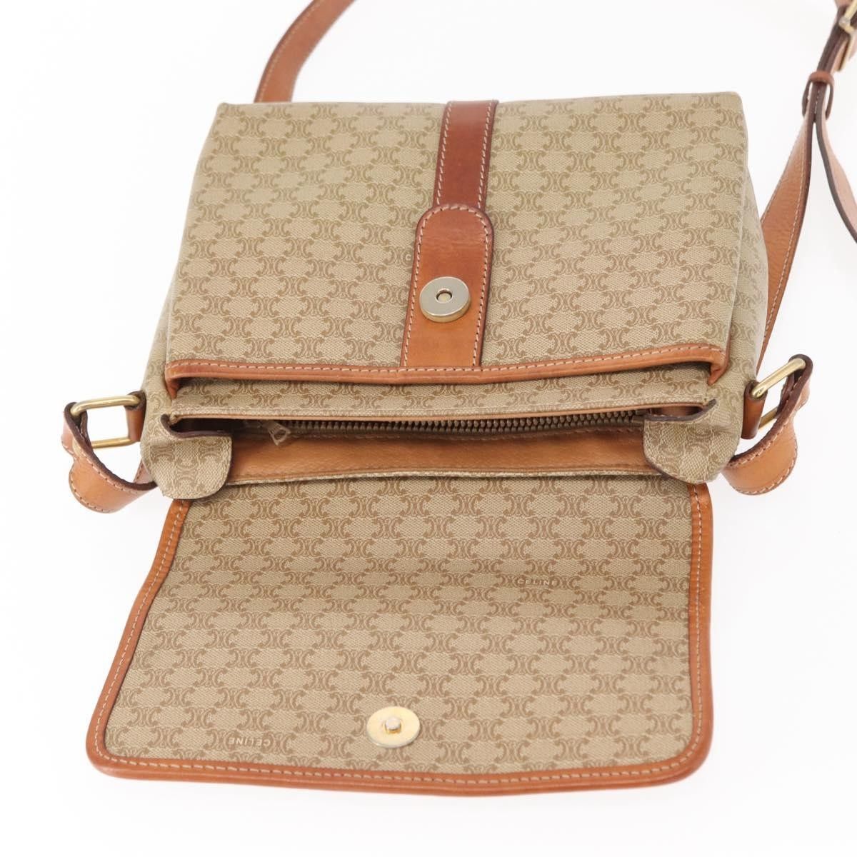 Celine Celine Vintage Macadam Shoulder Bag Canvas and Leather Size ONE SIZE - 20 Thumbnail