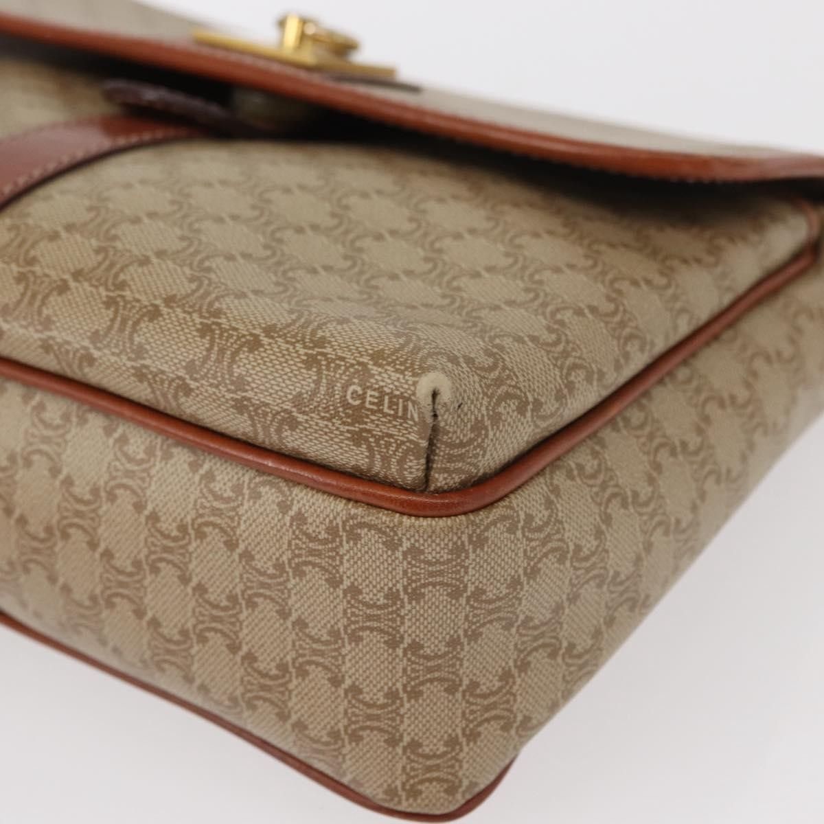 Celine Celine Vintage Macadam Shoulder Bag Canvas and Leather Size ONE SIZE - 9 Thumbnail