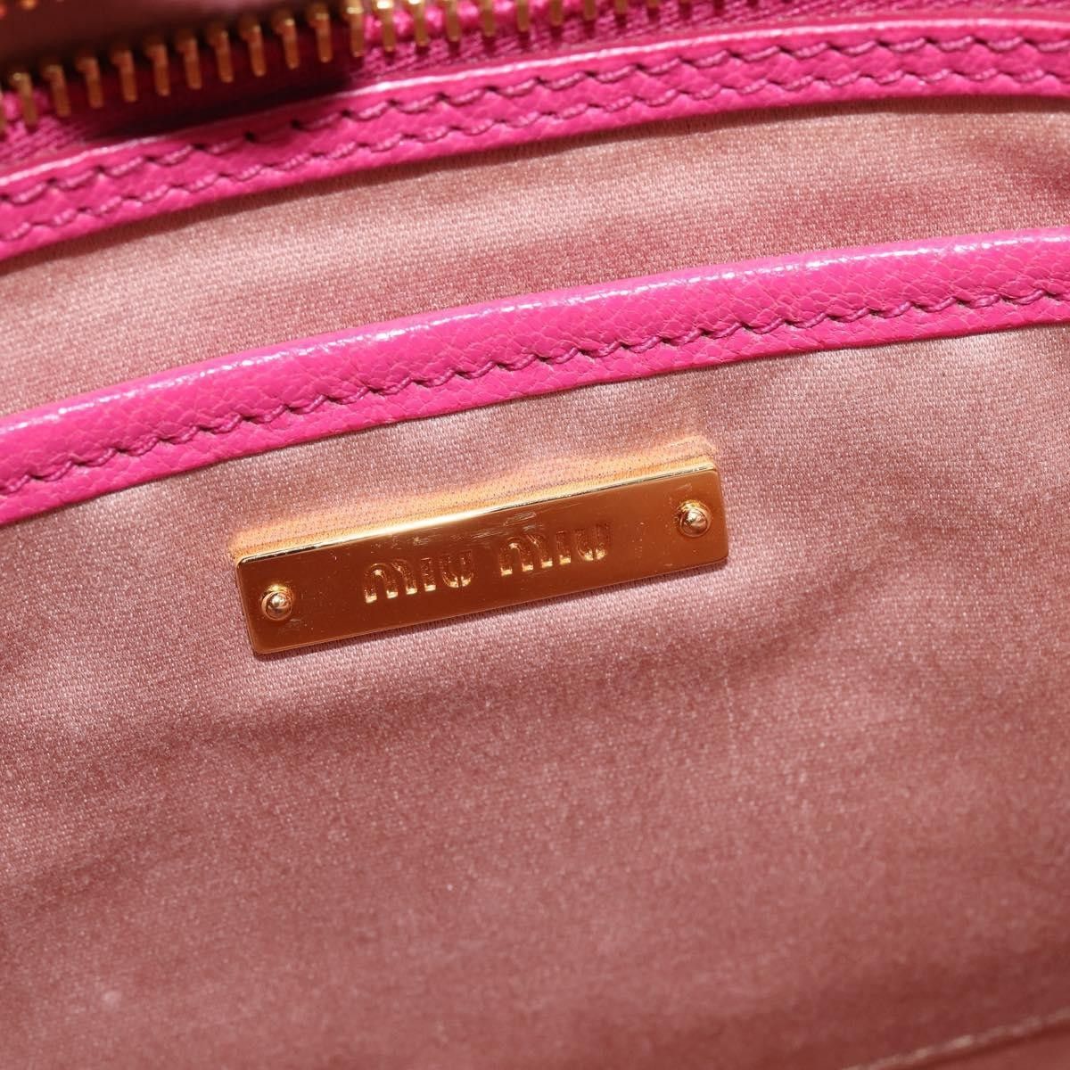 Miu Miu Miu Miu Madras Convertible Lock Tote Leather Size ONE SIZE - 6 Thumbnail